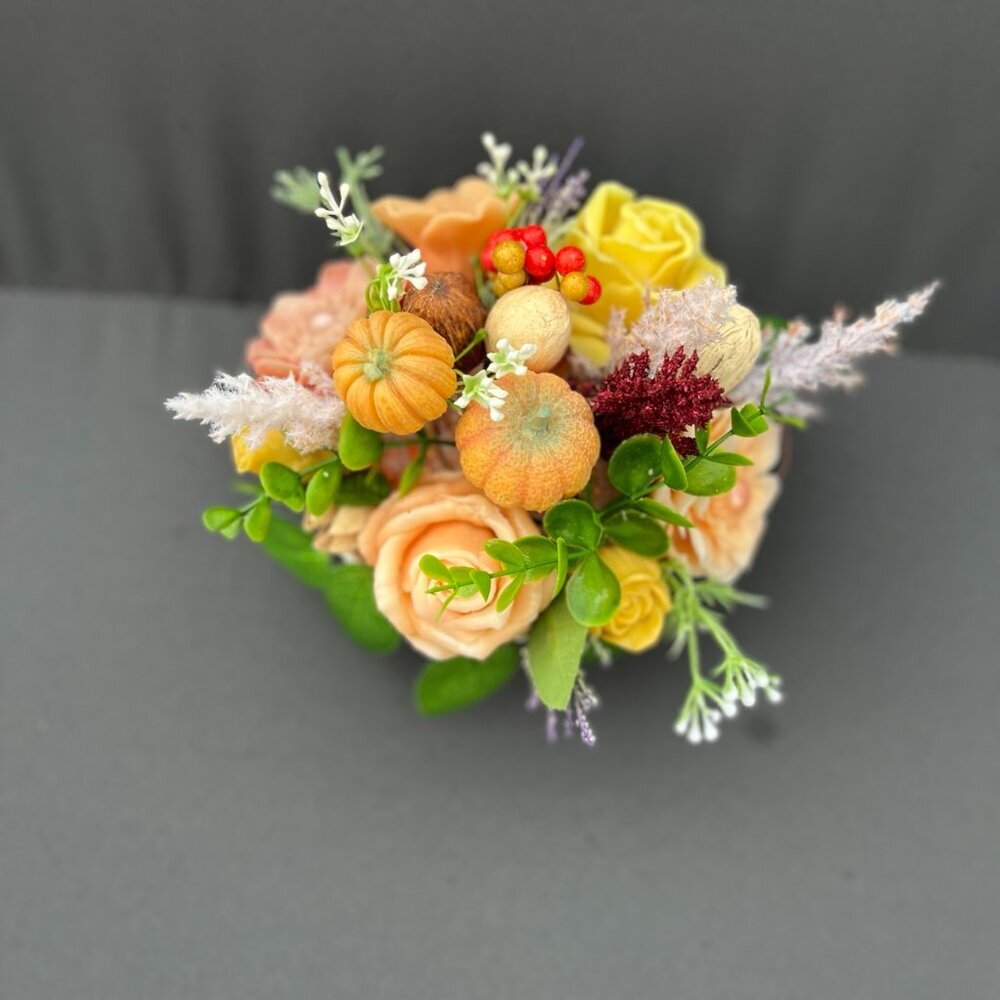 Soap Flowers Bouquet handmade gift FREE BAG and CARD - Picture 4 of 6